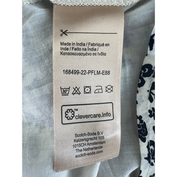 Scotch & Soda Floral Smocked Ruffle Shift Dress - Picture 16 of 16